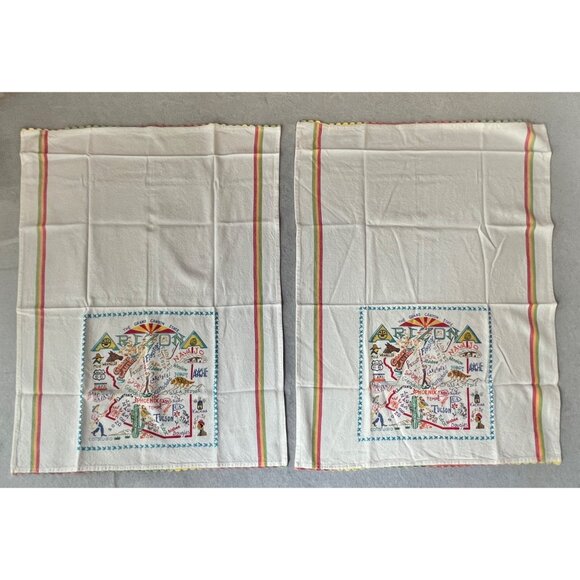 Catstudio Arizona Dish Towels Set of 2 Cotton AZ Map Design 29x21 New Gift - Picture 1 of 14